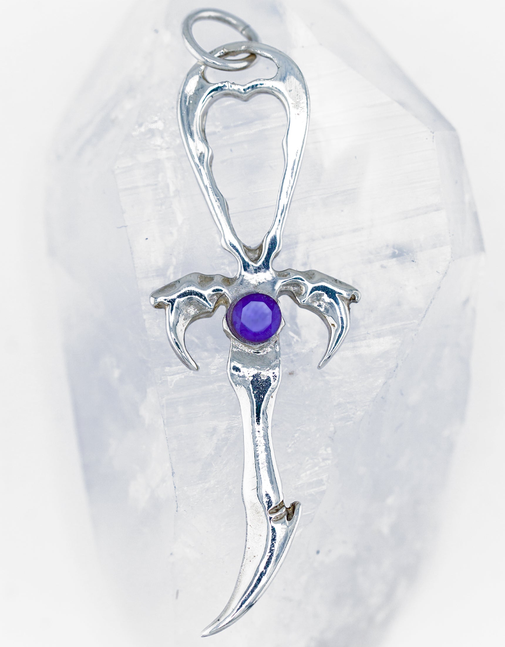 Tanzanite & 925 Silver Vampire Ankh - Mystery Control x Endless Night -